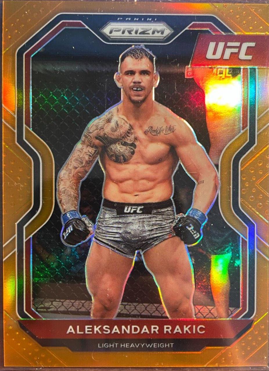 Aleksandar Rakic 2021 Panini Prizm UFC Base #16 Orange