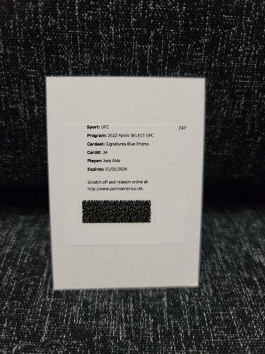 José Aldo 2022 Panini Select UFC Signatures #34 Blue