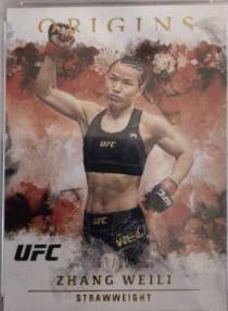 Zhang Weili 2021 Panini Chronicles UFC Base Origins #35 Gold