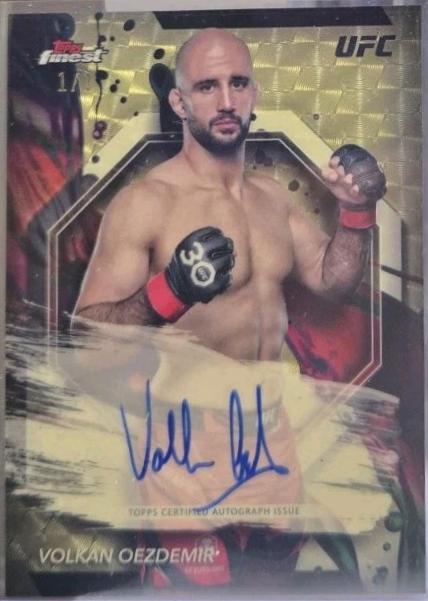 Volkan Oezdemir 2024 Topps Finest UFC Finest Autographs #FA-VOR Superfractor