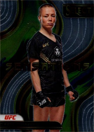 Rose Namajunas 2023 Panini Select UFC Sensations #24 Gold Flash