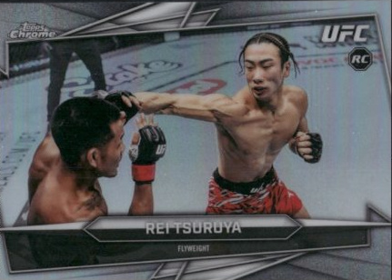 Rei Tsuruya 2026 Topps Chrome UFC Base #66 Blue Ray Wave Refractor