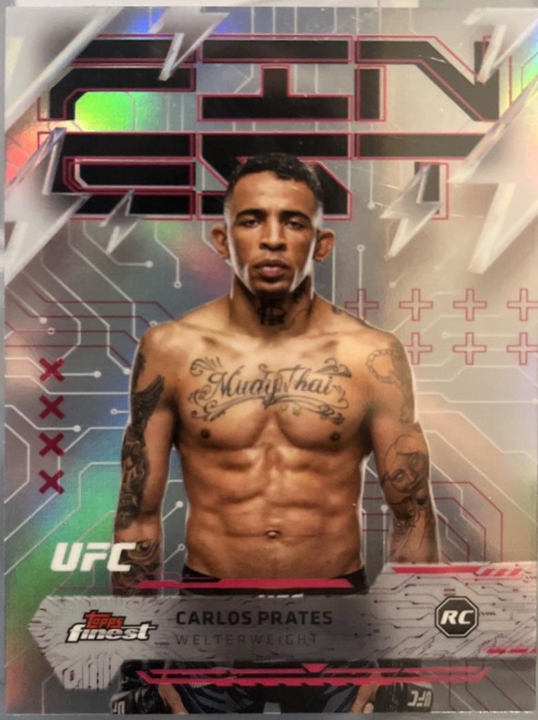 Carlos Prates 2025 Topps Finest UFC Base Rare #226 Refractor