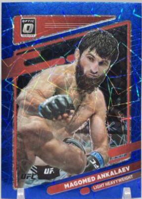 Magomed Ankalaev 2022 Panini Donruss Optic UFC Base #10 Blue Velocity
