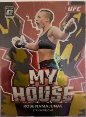 Rose Namajunas 2023 Panini Donruss Optic UFC My House #13 Gold