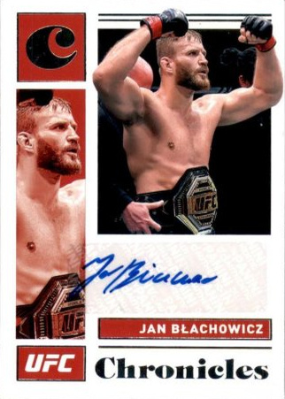 Jan Błachowicz 2021 Panini Chronicles UFC Chronicles Signatures #30 Platinum
