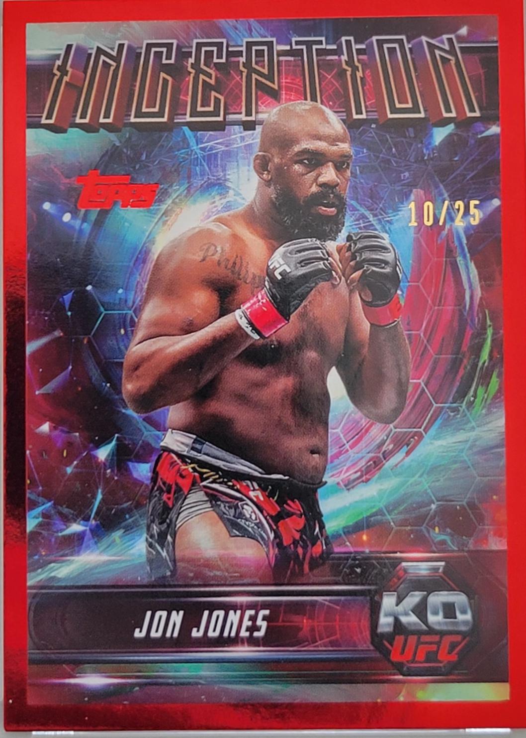 Jon Jones 2025 Topps Knockout UFC Inception #IN-61 Red