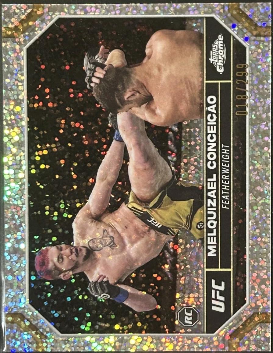 Melquizael Conceição 2024 Topps Chrome UFC Base #98 Speckle Refractor