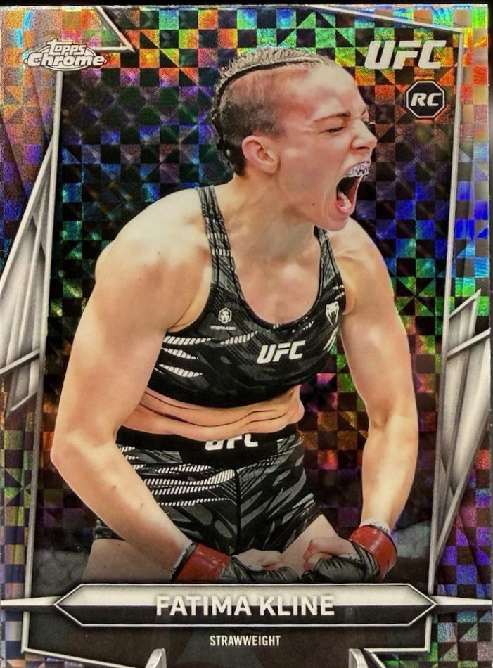 Fatima Kline 2026 Topps Chrome UFC Base #158 X-fractor