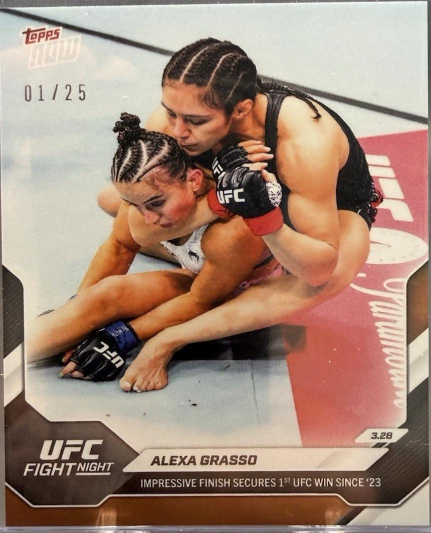 Alexa Grasso Topps Now UFC Base #11 Orange Foil