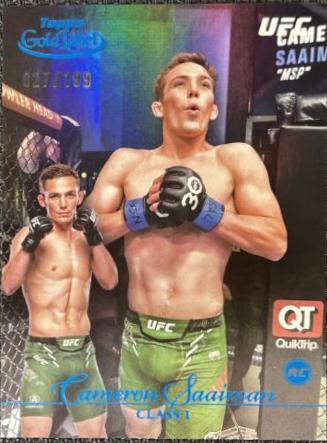 Cameron Saaiman 2024 Topps Gold Label UFC Base Class I #87 Blue