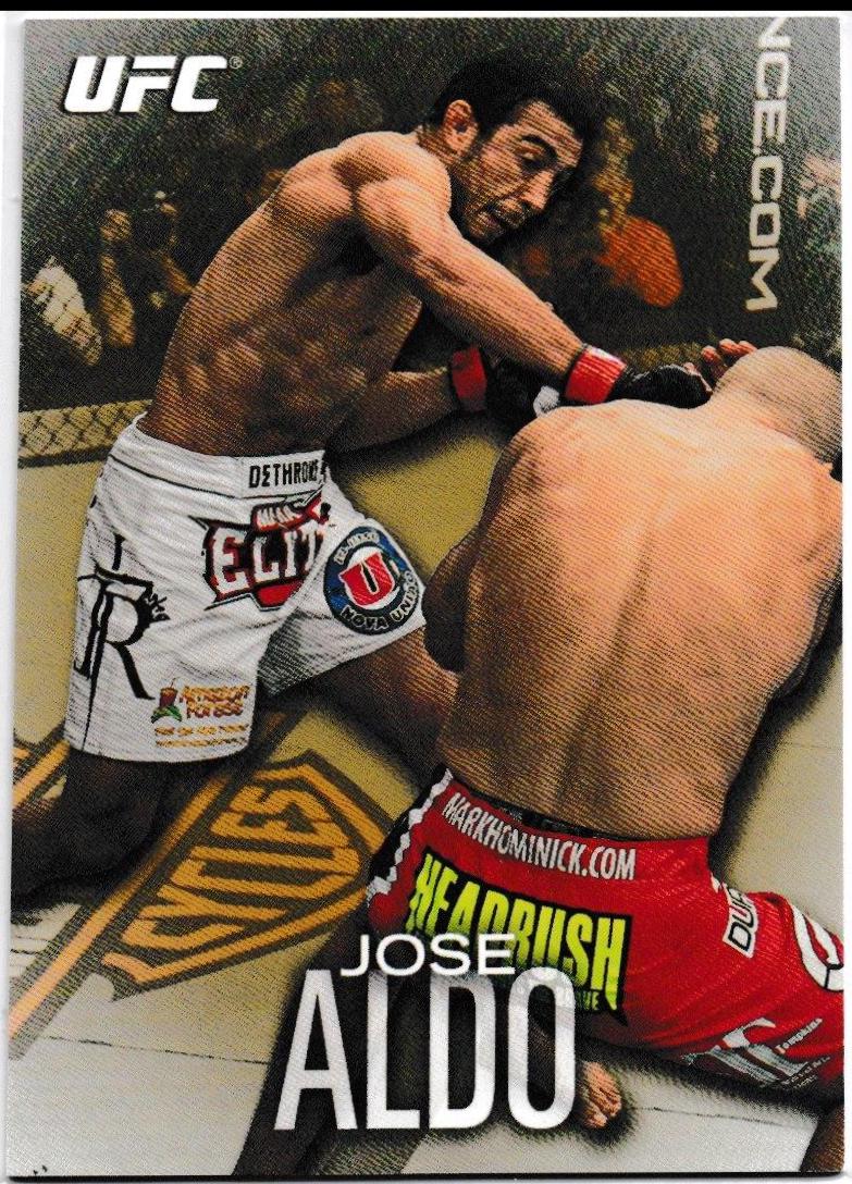 José Aldo 2012 Topps UFC Knockout Base #27 Gold