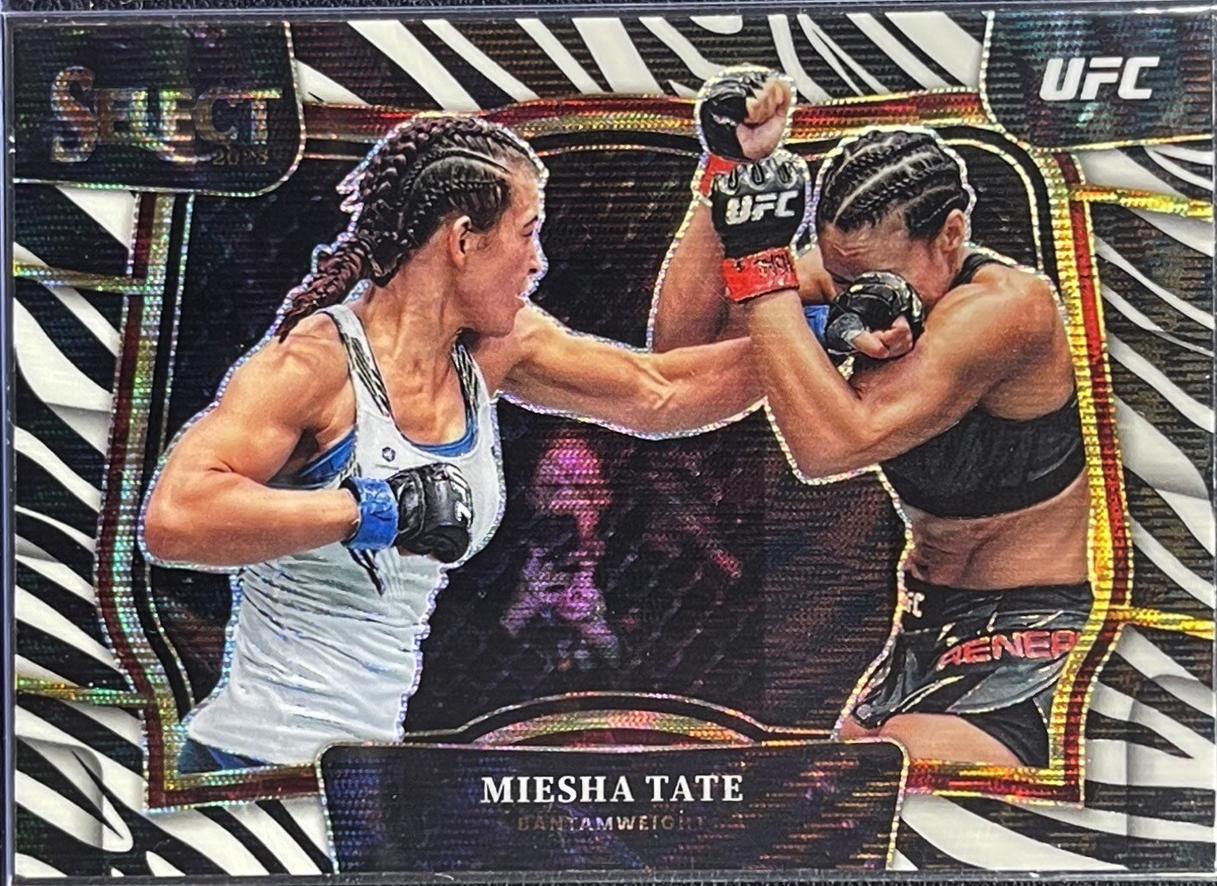 Miesha Tate 2023 Panini Select UFC Octagonside #253 Zebra