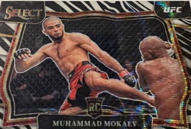 Muhammad Mokaev 2023 Panini Select UFC Octagonside #215 Zebra