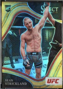 Sean Strickland 2022 Panini Select UFC Octagonside #264 Gold