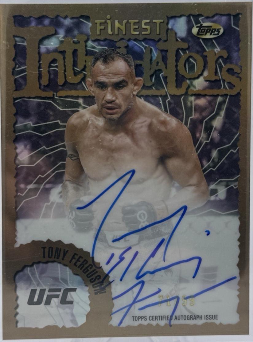 Tony Ferguson 2024 Topps Finest UFC Intimidators Autographs #IA-TFN Refractor