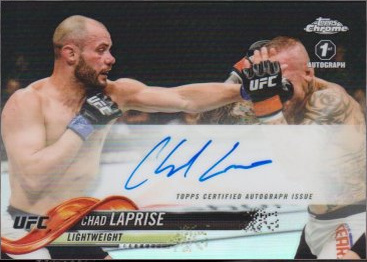 Chad Laprise 2018 Topps Chrome UFC Fighter Autographs #FA-CLA Red