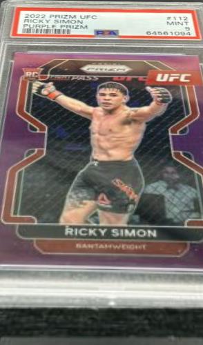 Ricky Simon 2022 Panini Prizm UFC Base #112 Purple