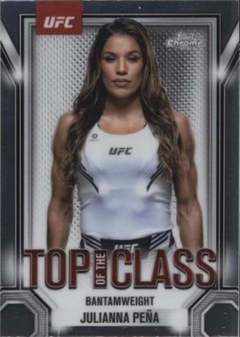Julianna Peña 2025 Topps Chrome UFC Top of the Class #TTC-7 Black Refractor