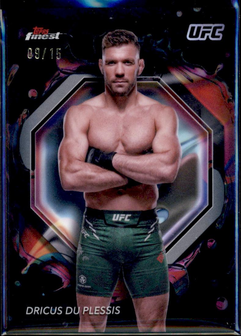 Dricus Du Plessis 2024 Topps Finest UFC Base Rare #280 Red Black Vapor Refractor