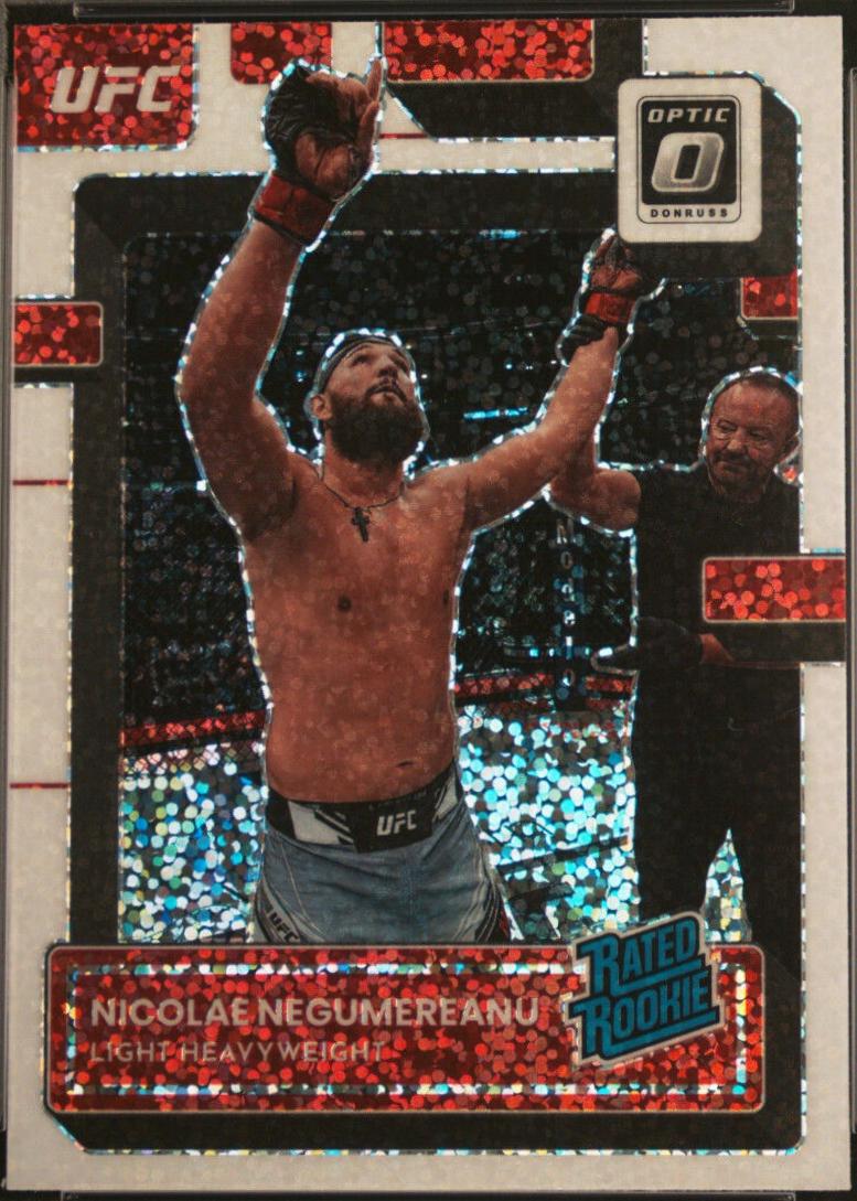 Nicolae Negumereanu 2023 Panini Donruss Optic UFC Base #123 White Sparkle