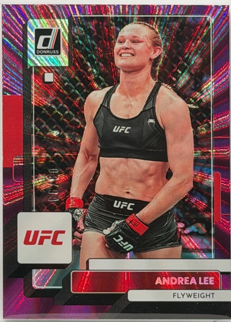 Andrea Lee 2023 Panini Donruss UFC Base #176 Purple Laser