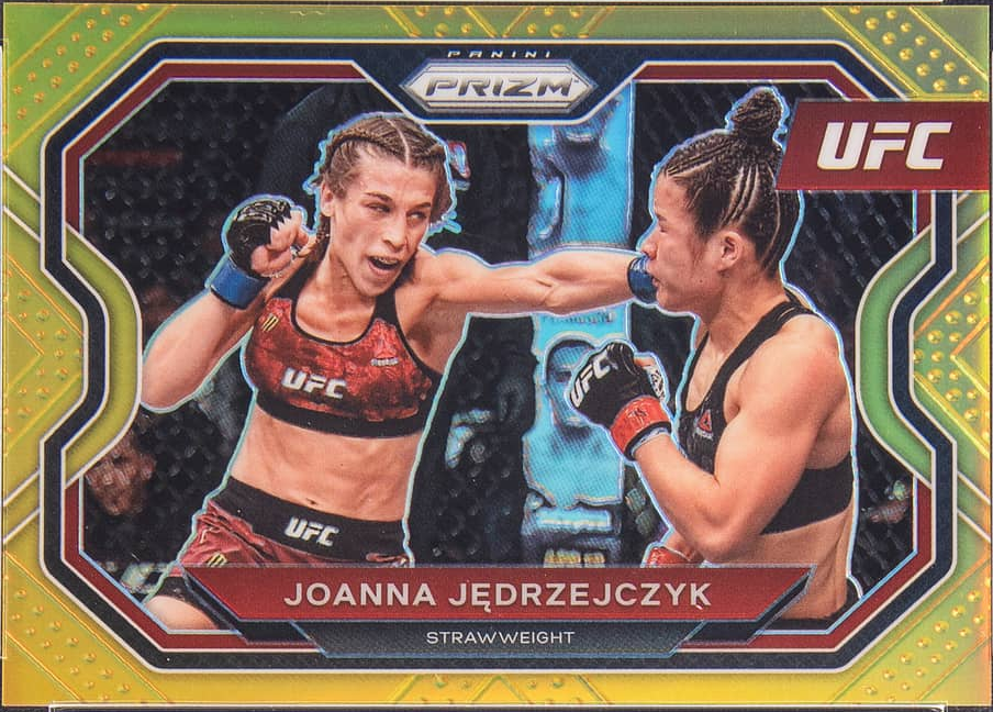Joanna Jędrzejczyk 2021 Panini Prizm UFC Base #180 Gold