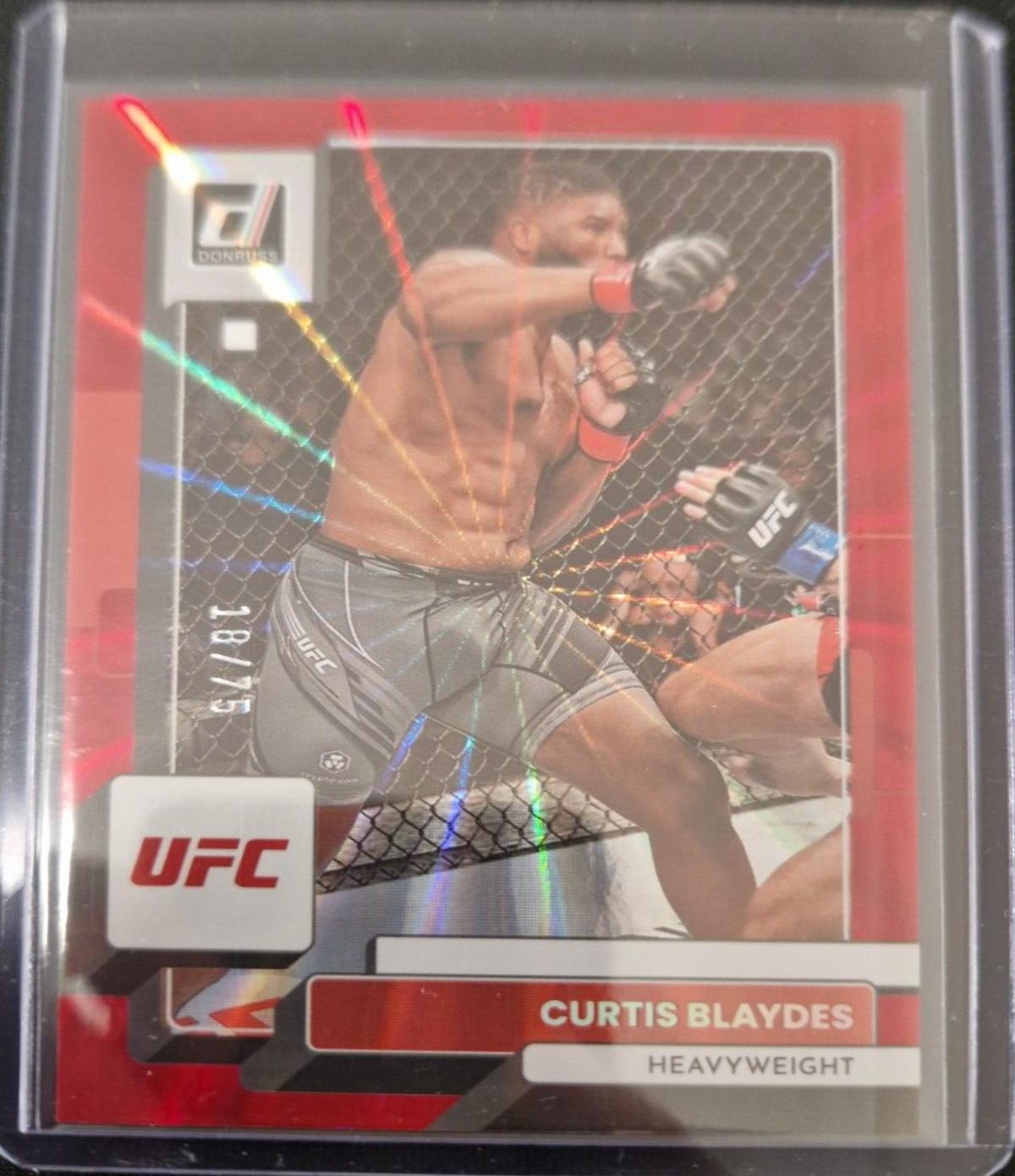 Curtis Blaydes 2023 Panini Donruss UFC Base #40 Red Laser