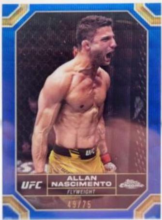 Allan Nascimento 2024 Topps Chrome UFC Base #13 Blue Wave Refractor