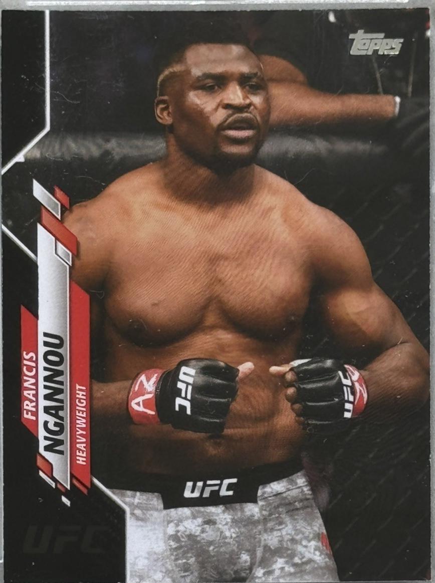 Francis Ngannou 2020 Topps UFC Base #51 Black