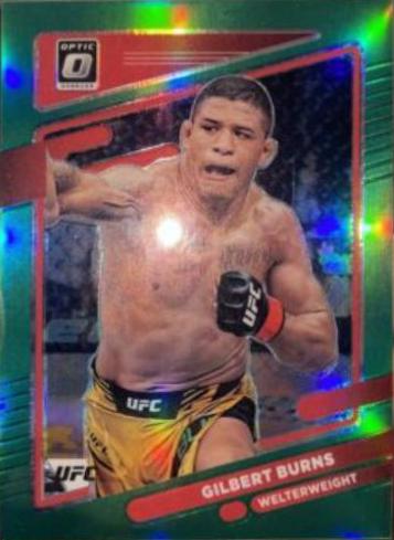 Gilbert Burns 2022 Panini Donruss Optic UFC Base #82 Green