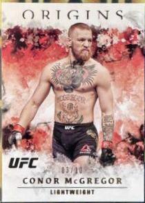 Conor McGregor 2021 Panini Chronicles UFC Base Origins #38 Gold