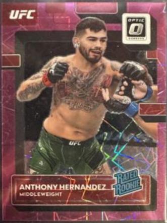 Anthony Hernandez 2023 Panini Donruss Optic UFC Base #110 Pink Velocity