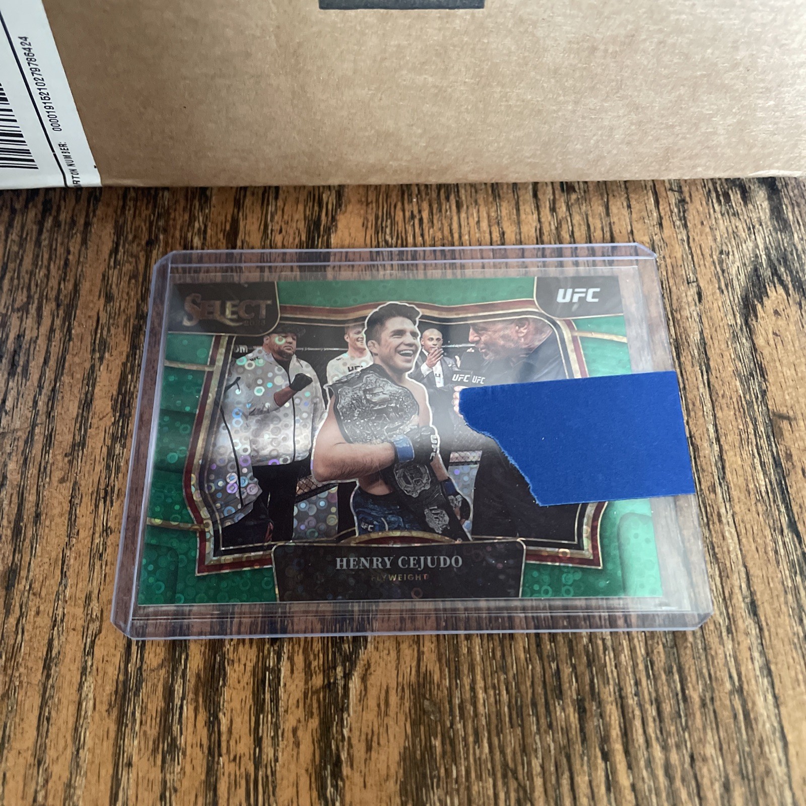 Henry Cejudo 2023 Panini Select UFC Octagonside #240 Green Disco