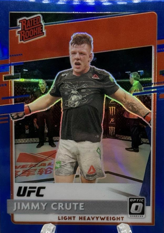 Jimmy Crute 2021 Panini Chronicles UFC Base Optic Rated Rookies #207 Blue