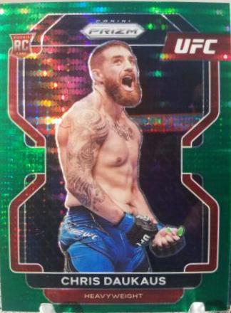 Chris Daukaus 2022 Panini Prizm UFC Base #199 Green Pulsar
