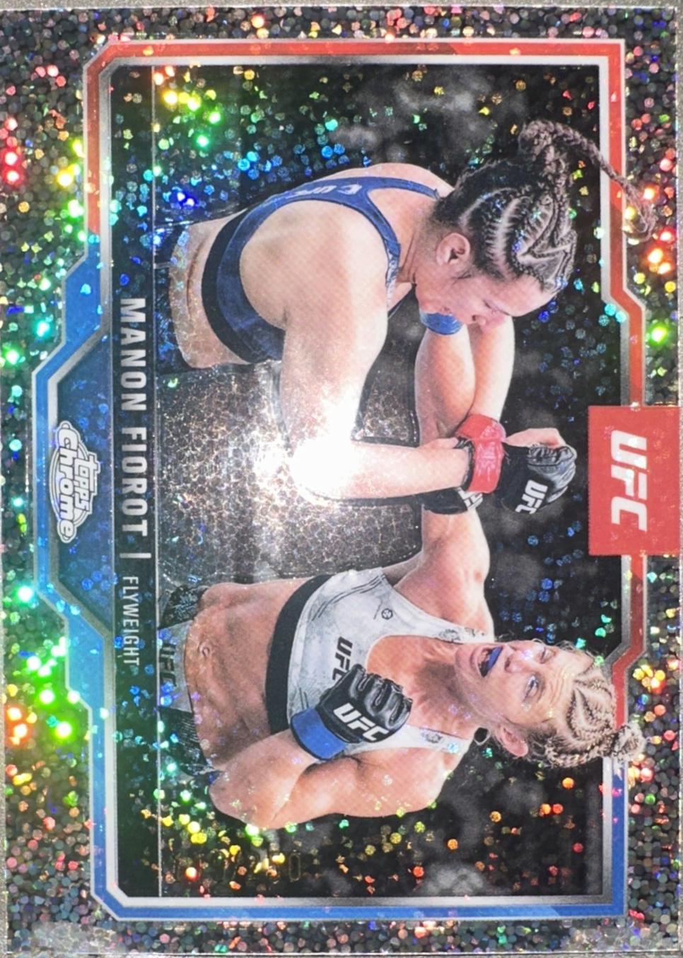 Manon Fiorot 2025 Topps Chrome UFC Base #92 Speckle Refractor