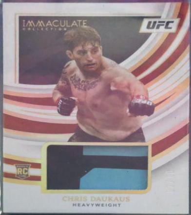 Chris Daukaus 2022 Panini Immaculate UFC Rookie Memorabilia Autographs #110 Gold