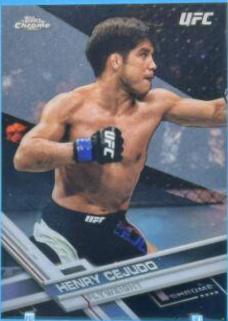 Henry Cejudo 2017 Topps Chrome UFC Base #27 Black