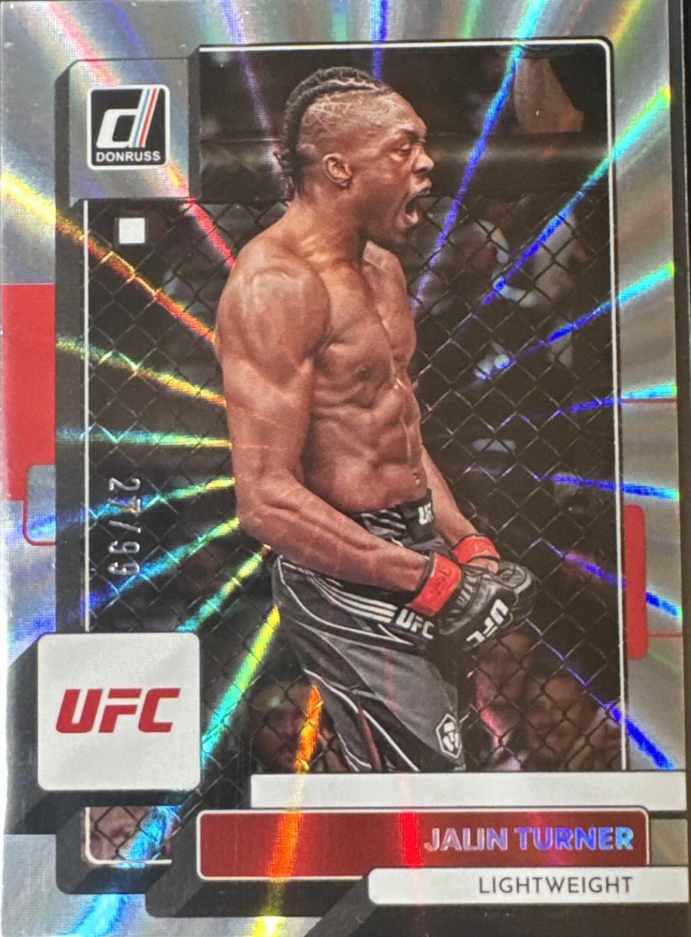 Jalin Turner 2023 Panini Donruss UFC Base #142 Laser