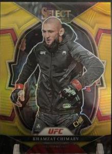 Khamzat Chimaev 2023 Panini Select UFC Mezzanine #364 Silver Die Cut