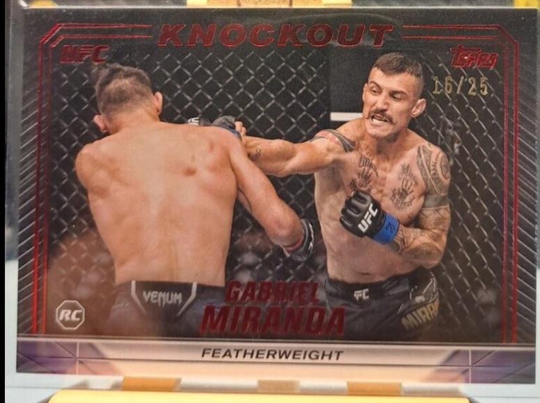 Gabriel Miranda 2024 Topps Knockout UFC Base #82 Red