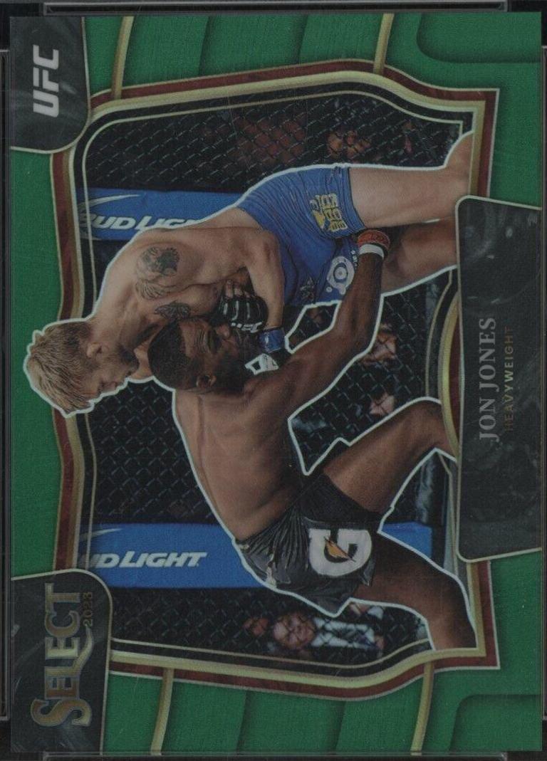 Jon Jones 2023 Panini Select UFC Octagonside #251 Green