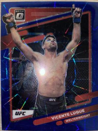 Vicente Luque 2022 Panini Donruss Optic UFC Base #92 Blue Velocity