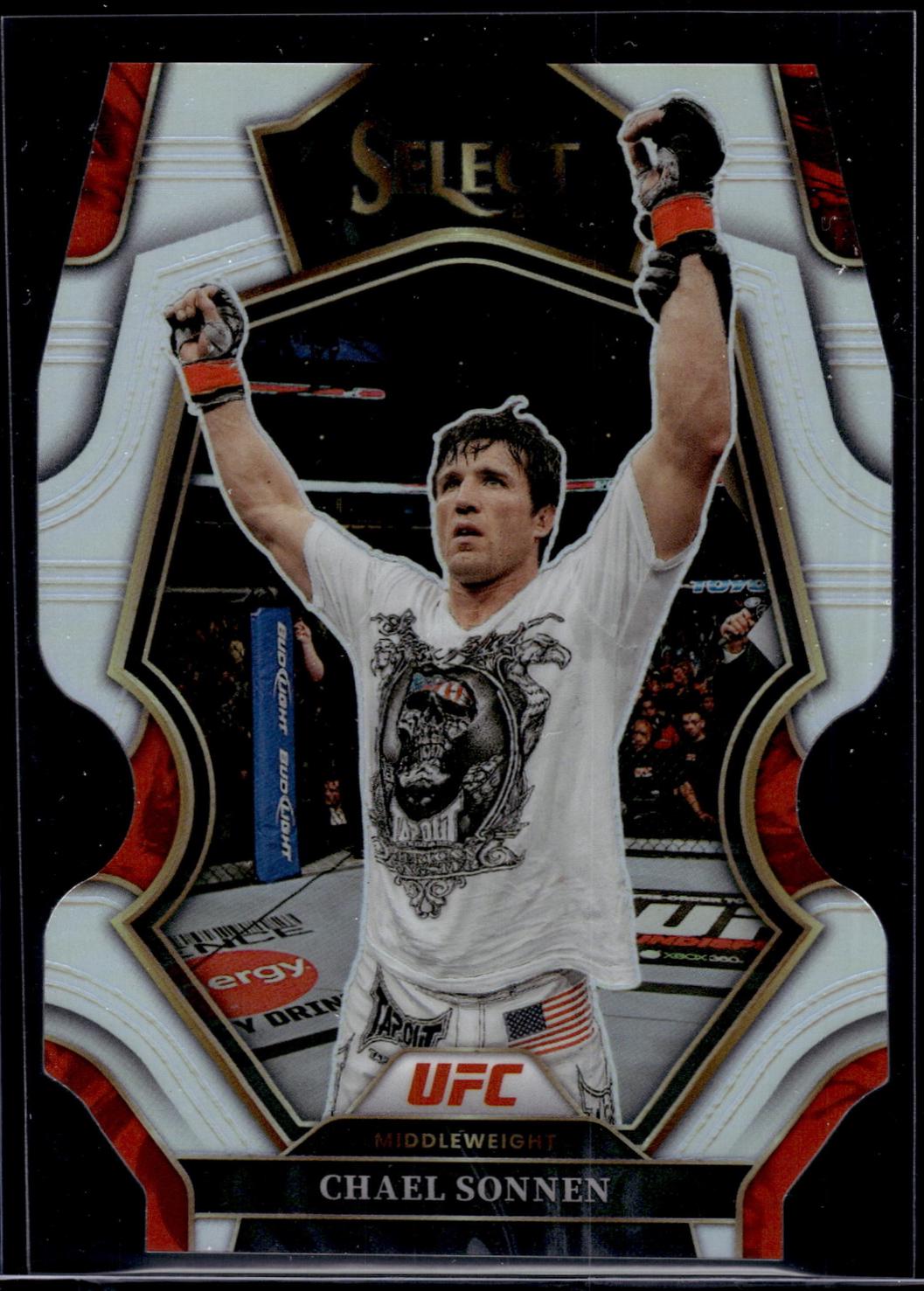 Chael Sonnen 2023 Panini Select UFC Premier Level #185 Silver Die Cut
