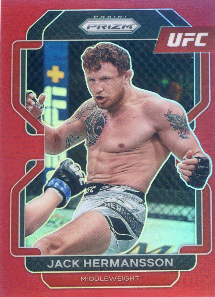 Jack Hermansson 2022 Panini Prizm UFC Base #135 Red