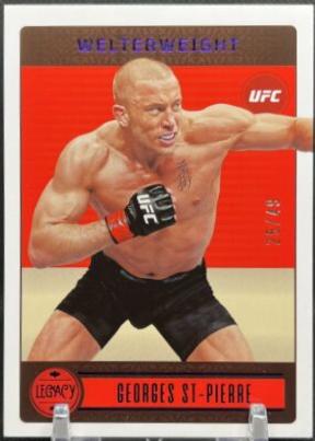 Georges St-Pierre 2023 Panini Chronicles UFC Base Legacy #148 Purple