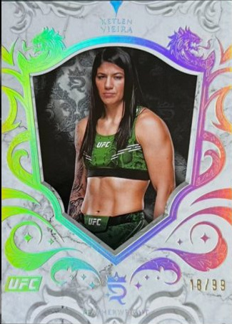 Ketlen Vieira 2025 Topps Royalty UFC Base #44 Platinum