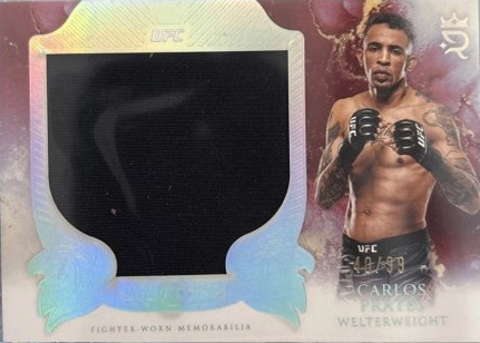 Carlos Prates 2025 Topps Royalty UFC Rookie Jumbo Relics #RJR-CP Green
