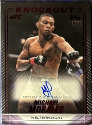 Michael Morales 2024 Topps Knockout UFC Knockout Autographs #KNA-MMS Red